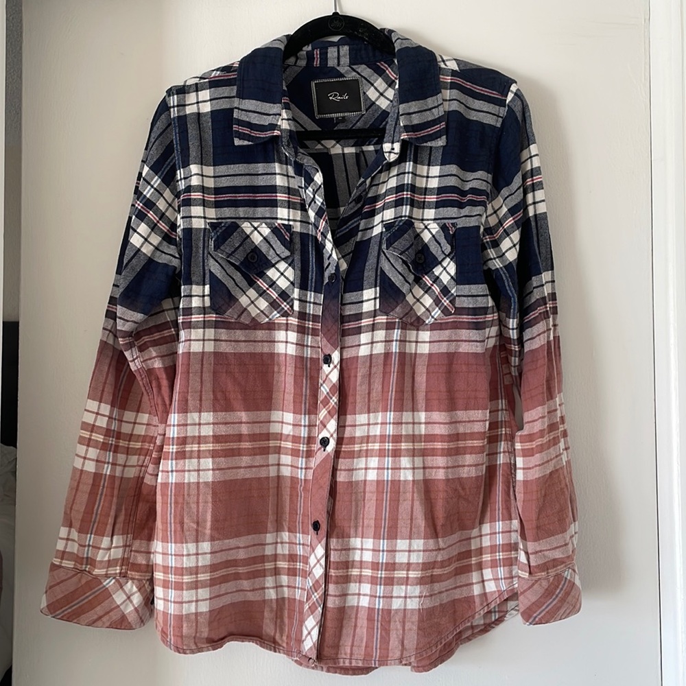 Rails plaid button down shirt